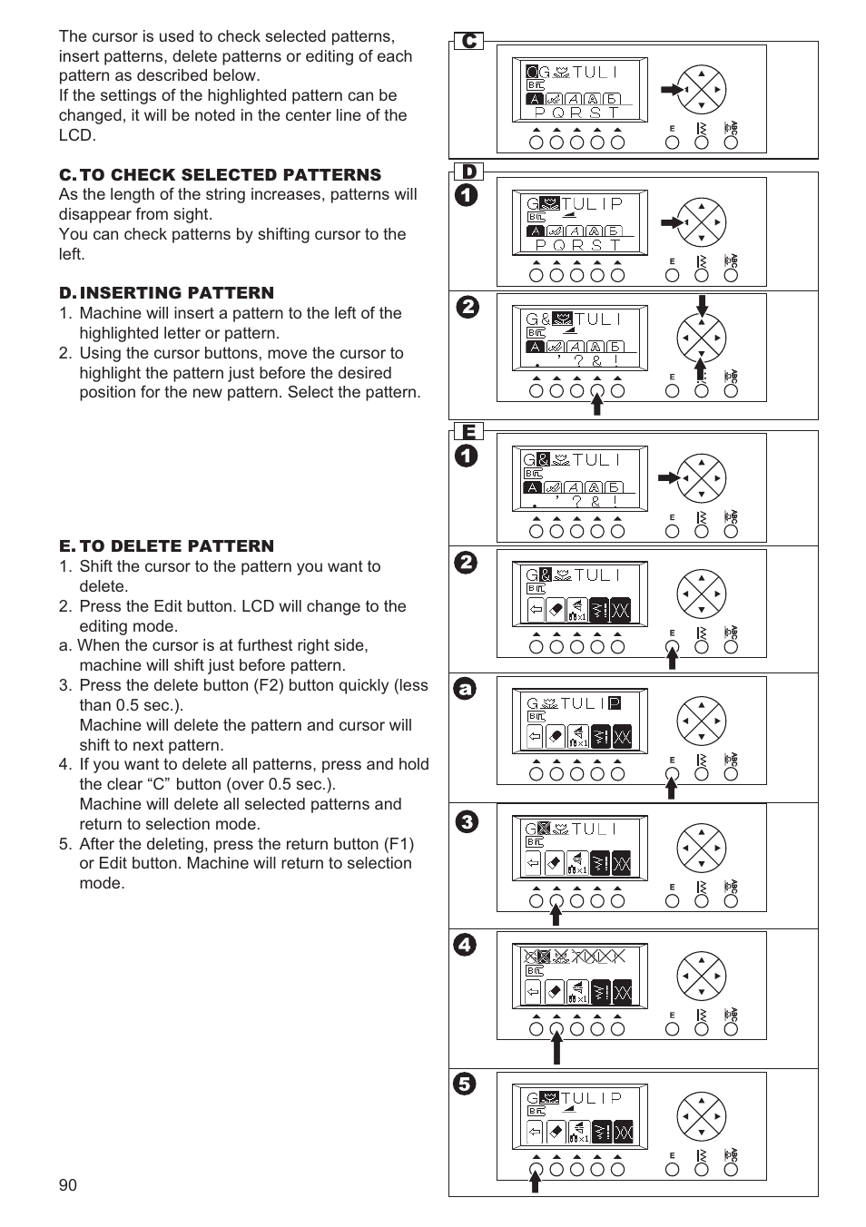 Cd e | SINGER 9980 QUANTUM STYLIST User Manual | Page 90 / 108