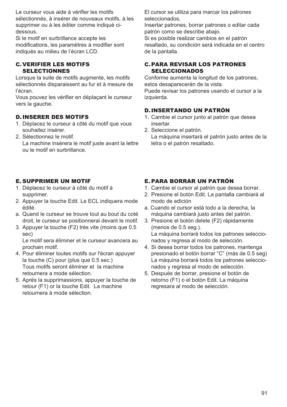 SINGER 9980 QUANTUM STYLIST User Manual | Page 91 / 108