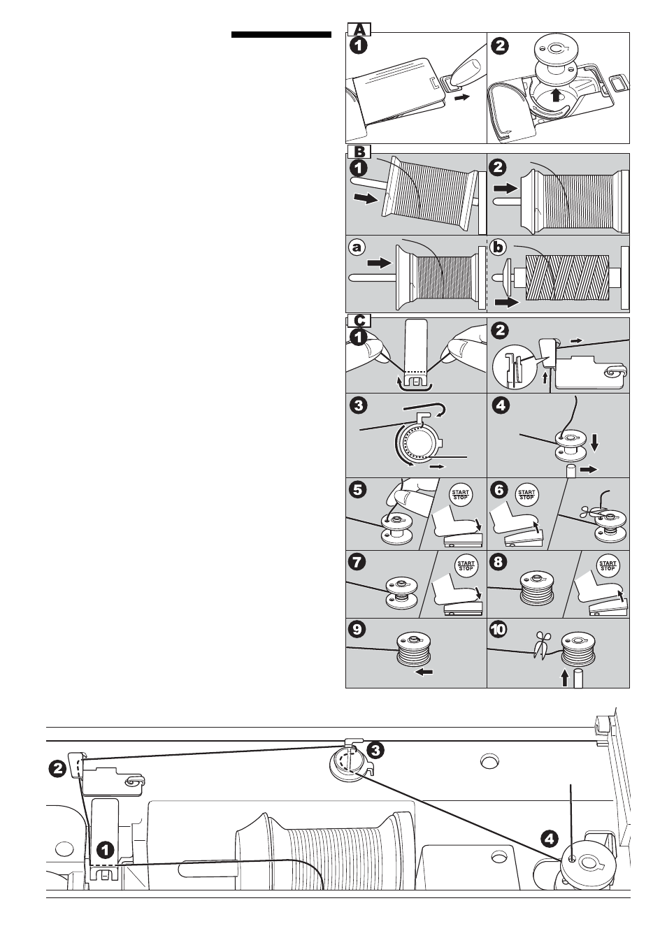 Bobbin setting | SINGER 9985 QUANTUM STYLIST TOUCH User Manual | Page 28 / 108