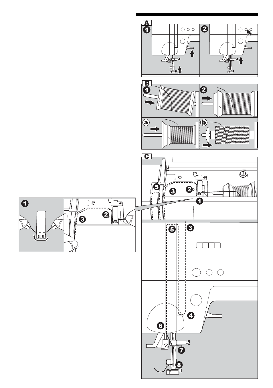 Threading the machine | SINGER 9985 QUANTUM STYLIST TOUCH User Manual | Page 32 / 108