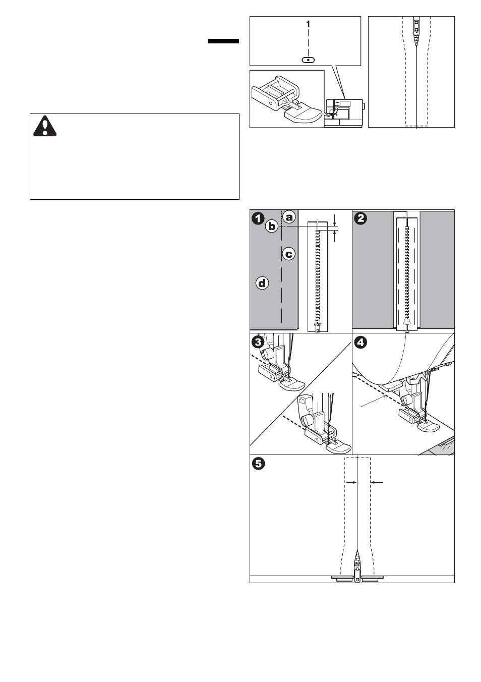 Inserting zippers centered insertion | SINGER 9985 QUANTUM STYLIST TOUCH User Manual | Page 64 / 108