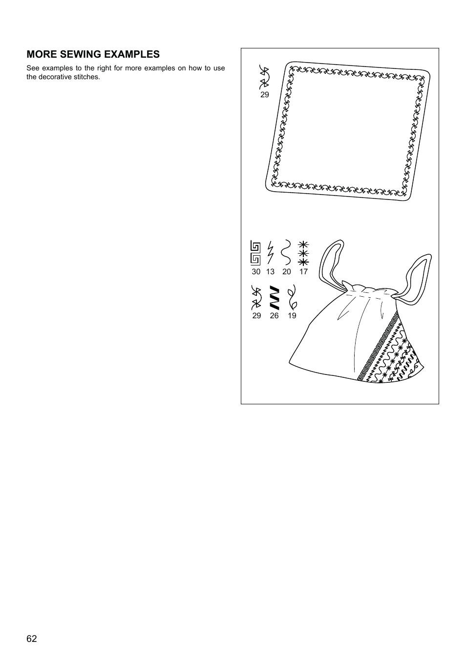More sewing examples | SINGER 8500Q MODERN QUILTER Instruction Manual User Manual | Page 64 / 92