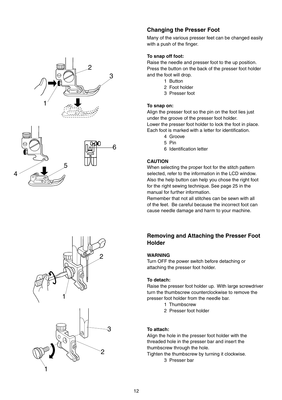 SINGER S18 STUDIO Instruction Manual User Manual | Page 12 / 75