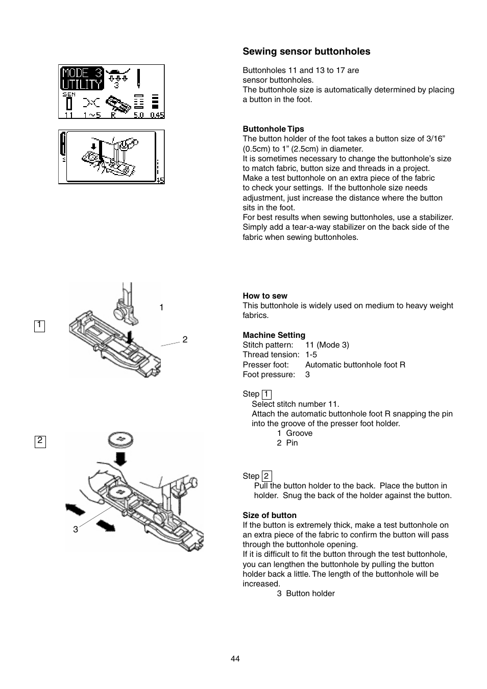 SINGER S18 STUDIO Instruction Manual User Manual | Page 44 / 75
