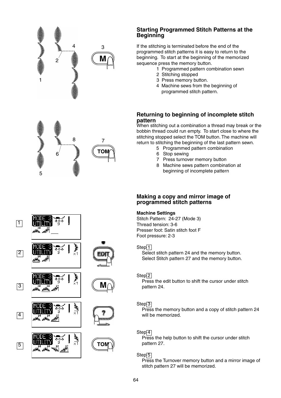 SINGER S18 STUDIO Instruction Manual User Manual | Page 64 / 75