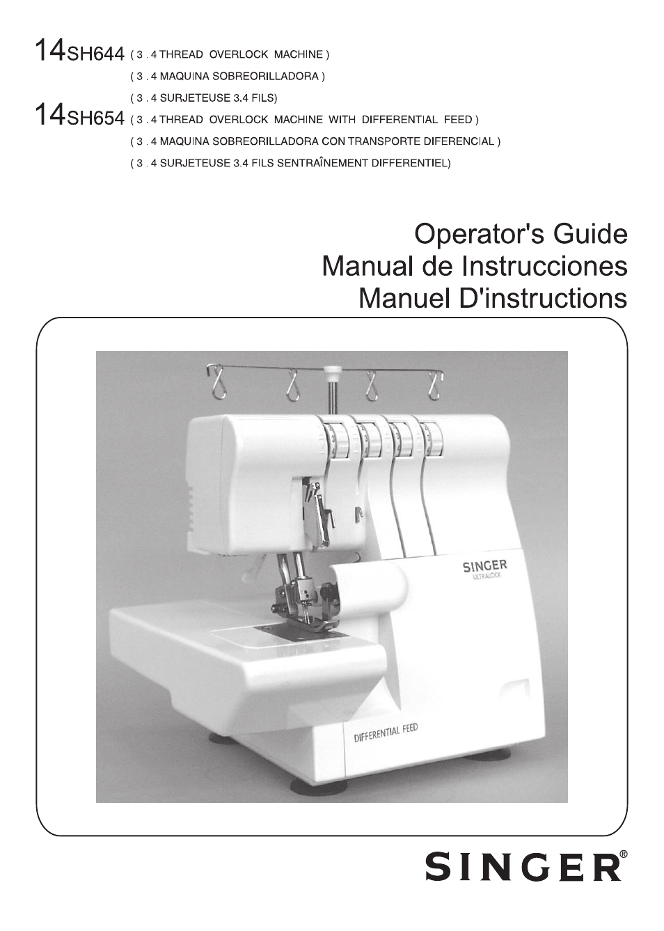 SINGER 14SH654 Finishing Touch (LED) User Manual | 101 pages