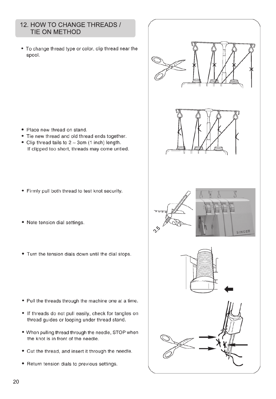 Т³гж 1 | SINGER 14SH764 Stylist Serger User Manual | Page 22 / 156