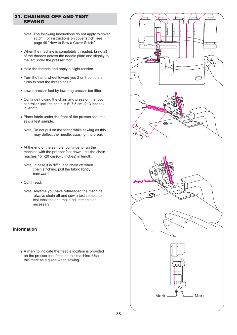 SINGER 14T967DC QUANTUMLOCK User Manual | Page 39 / 72