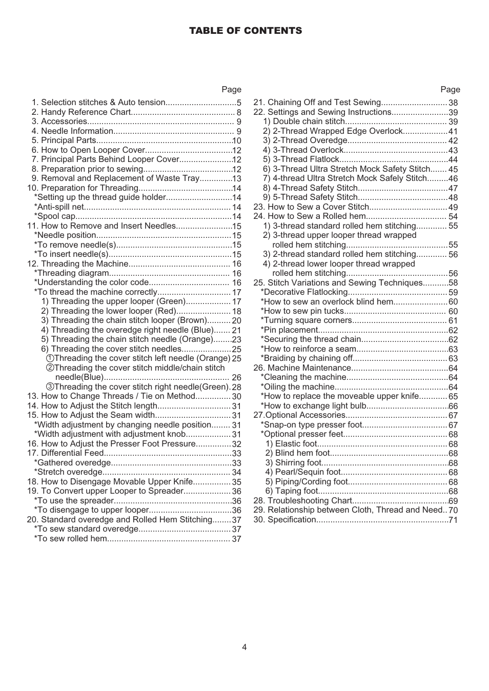 SINGER 14T967DC QUANTUMLOCK User Manual | Page 5 / 72