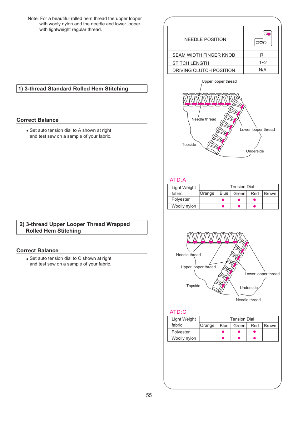 SINGER 14T967DC QUANTUMLOCK User Manual | Page 56 / 72