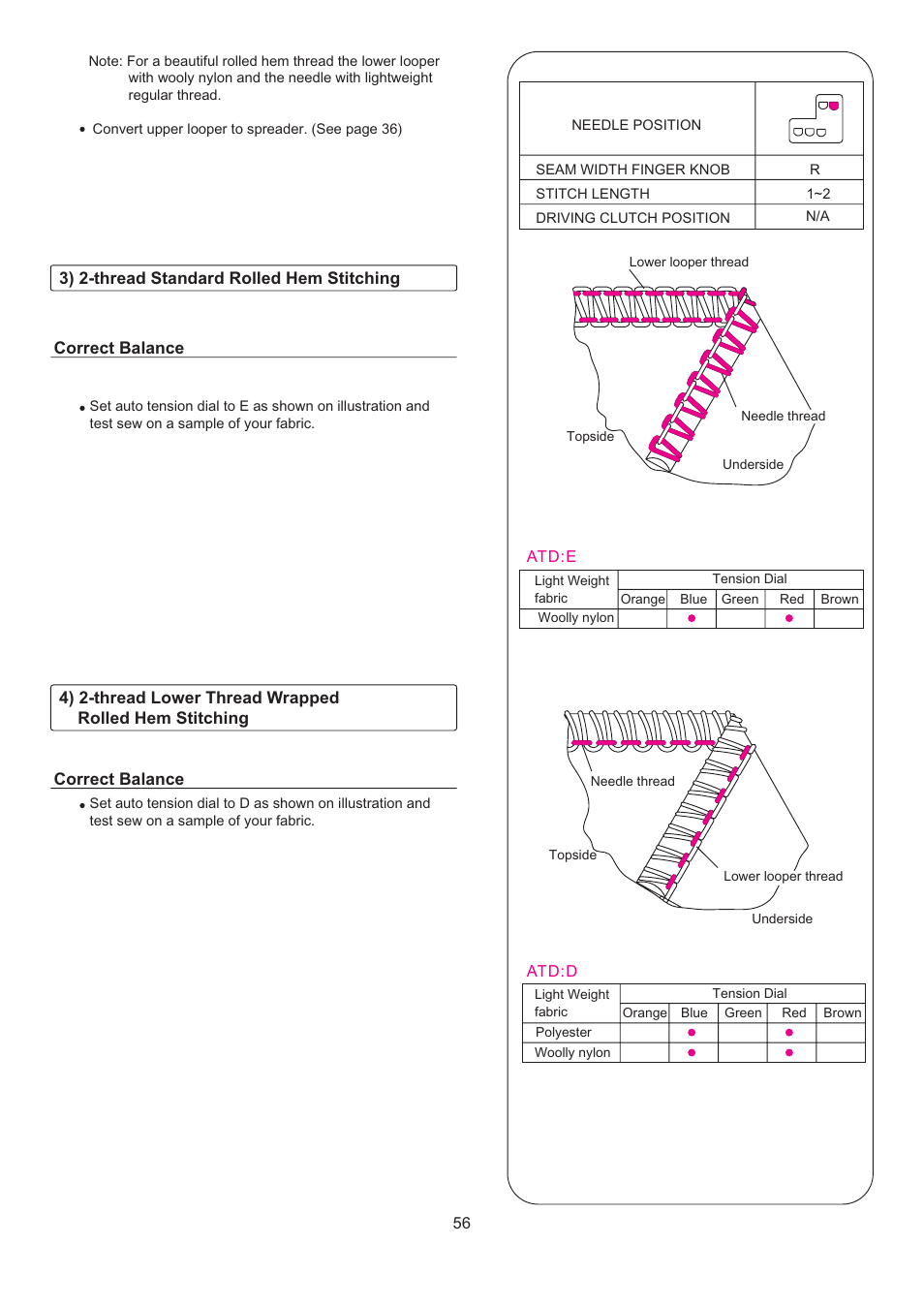 SINGER 14T967DC QUANTUMLOCK User Manual | Page 57 / 72