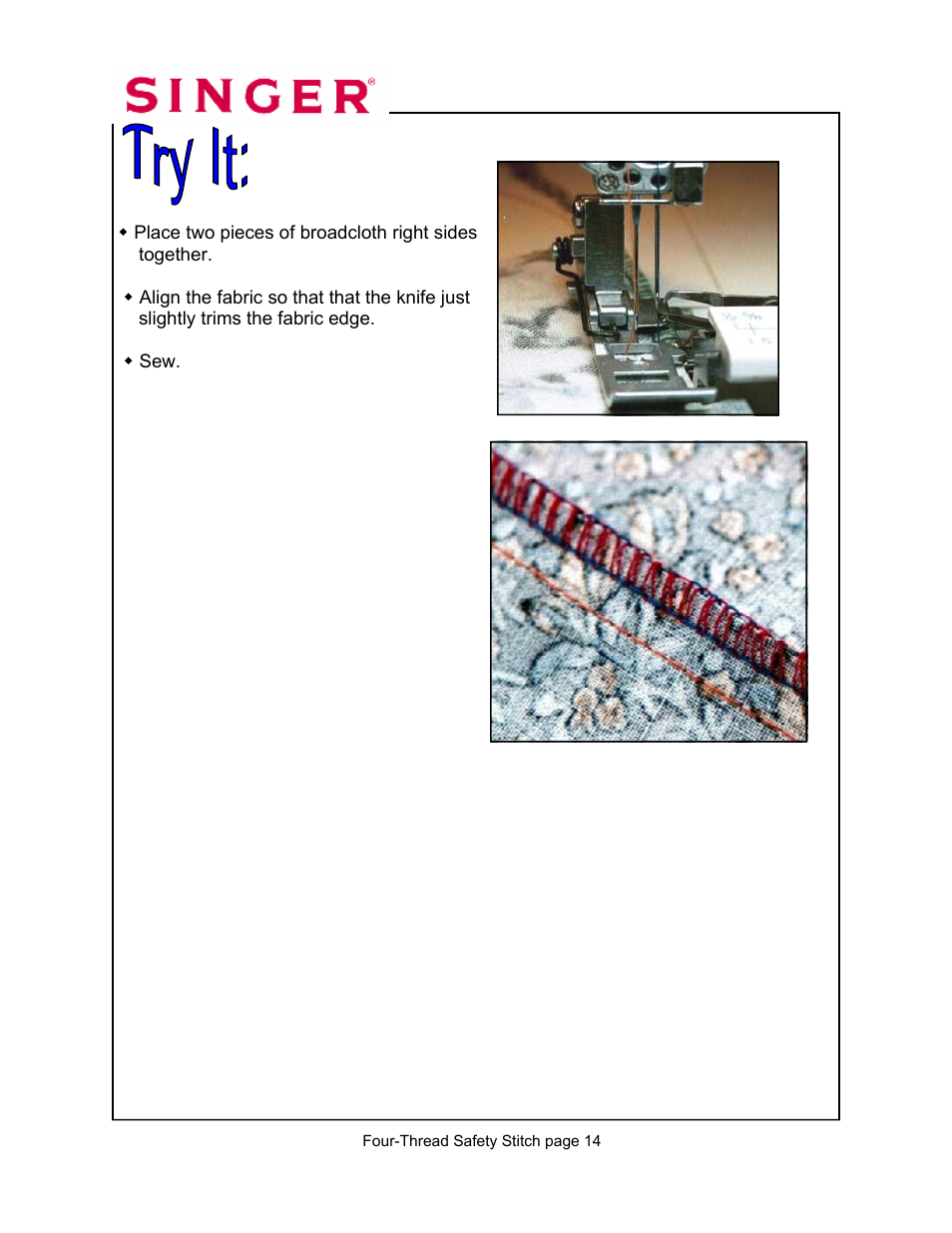 SINGER 14T967DC-WORKBOOK QUANTUMLOCK User Manual | Page 140 / 230