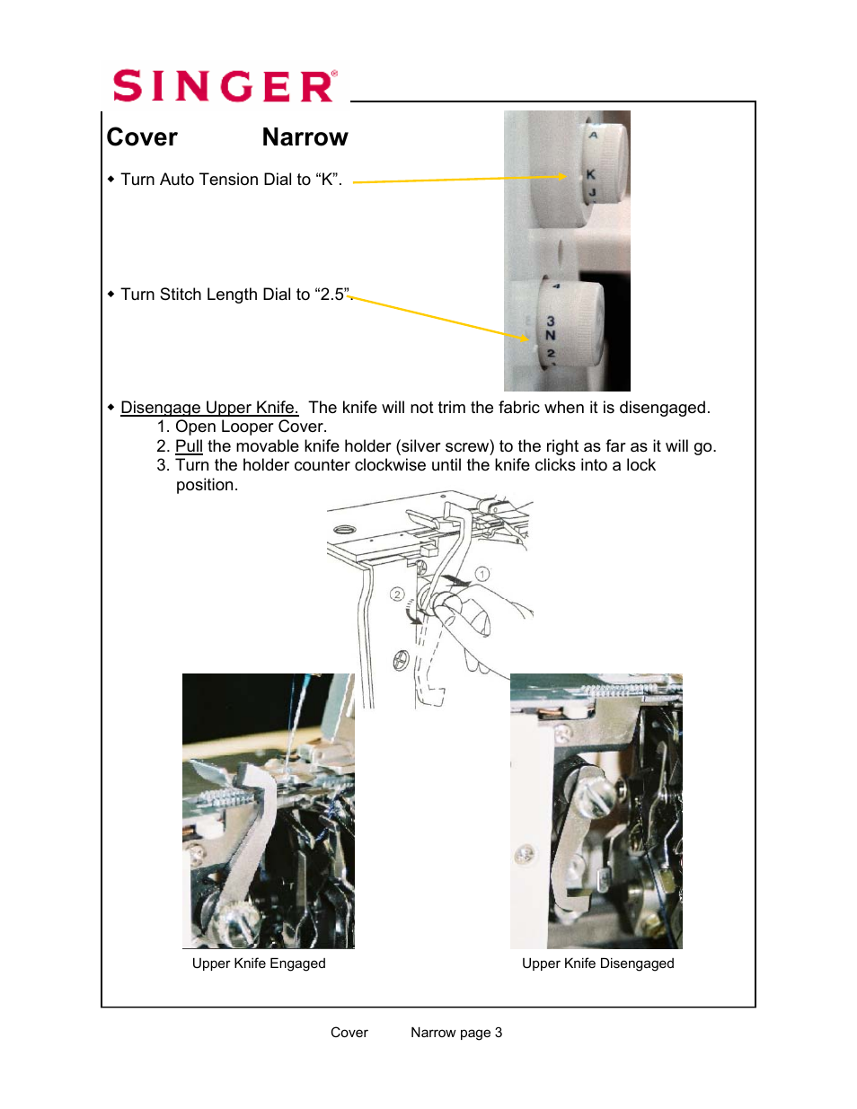 Cover stitch narrow | SINGER 14T967DC-WORKBOOK QUANTUMLOCK User Manual | Page 180 / 230