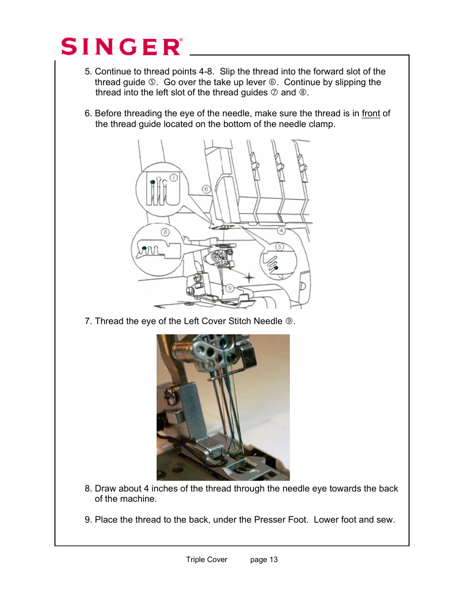 SINGER 14T967DC-WORKBOOK QUANTUMLOCK User Manual | Page 215 / 230