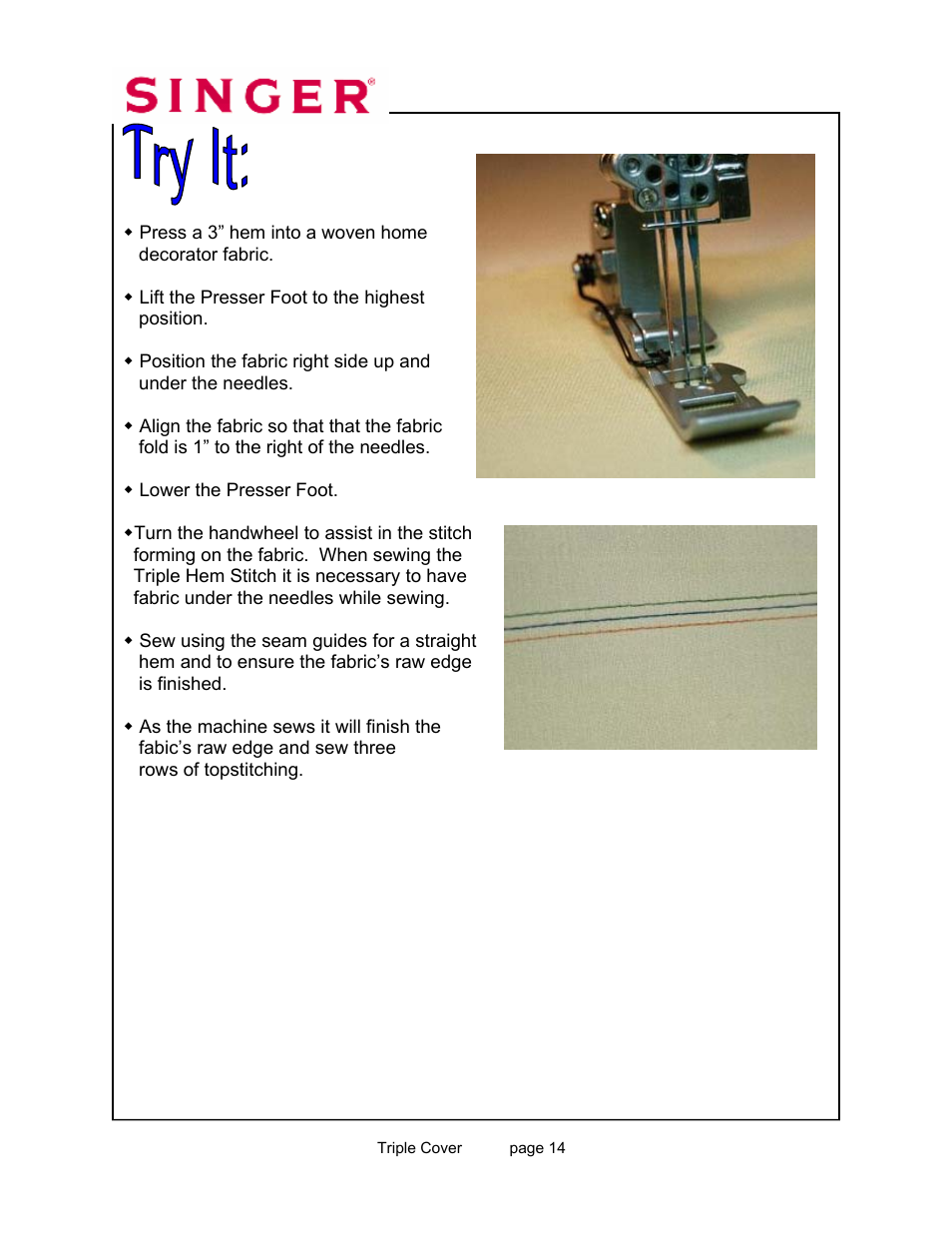 SINGER 14T967DC-WORKBOOK QUANTUMLOCK User Manual | Page 216 / 230