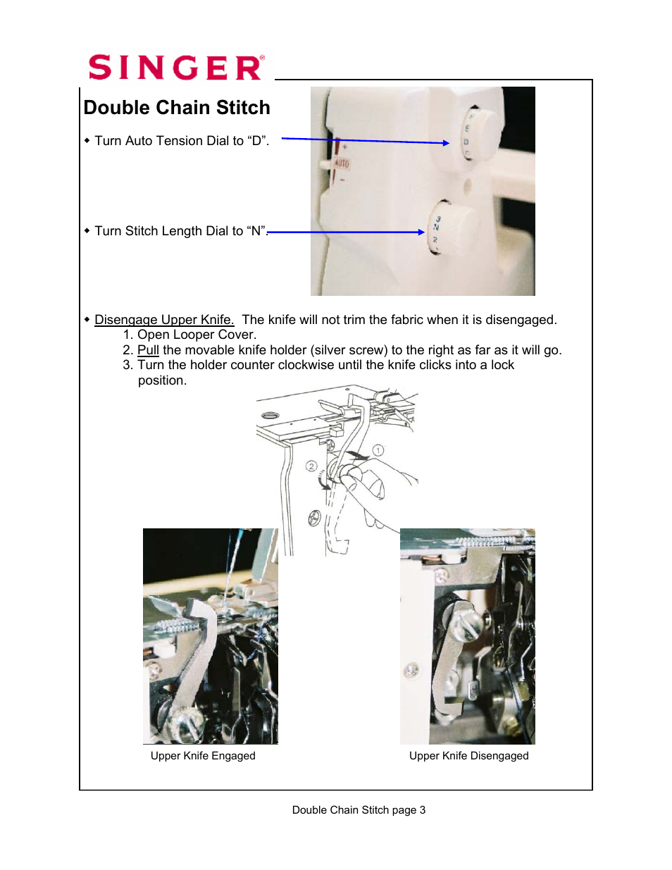 Double chain stitch | SINGER 14T967DC-WORKBOOK QUANTUMLOCK User Manual | Page 7 / 230