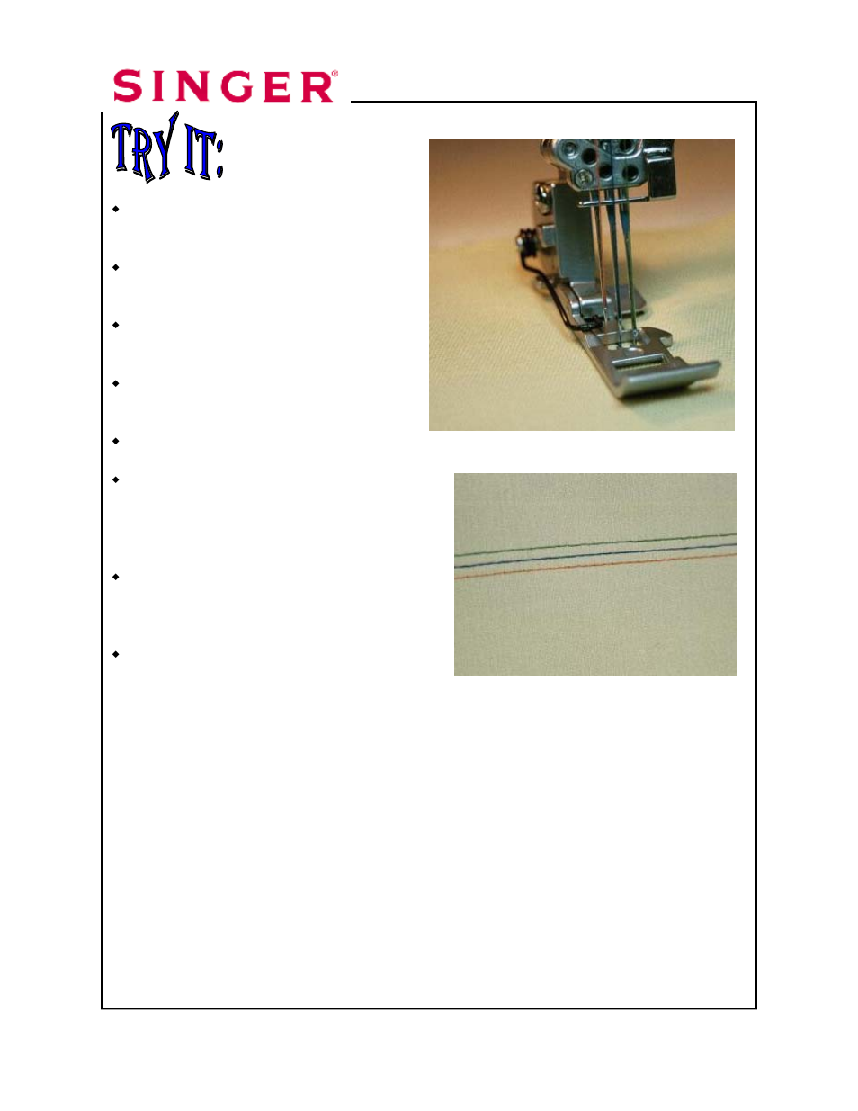 SINGER 14T968DC Professional 5 Workbook Part 2 User Manual | Page 108 / 129