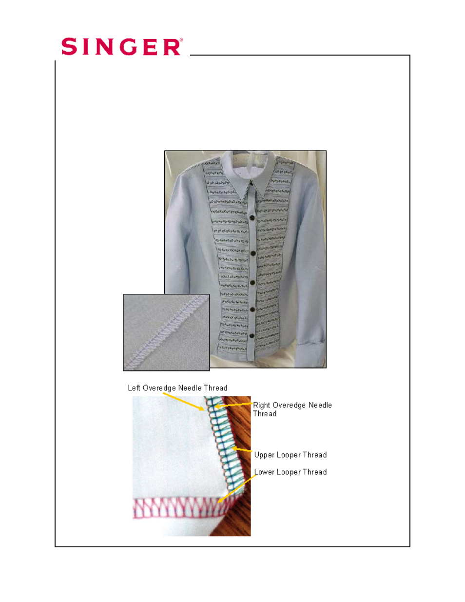 Four-thread ultra-stretch mock safety stitch | SINGER 14T968DC Professional 5 Workbook Part 2 User Manual | Page 2 / 129