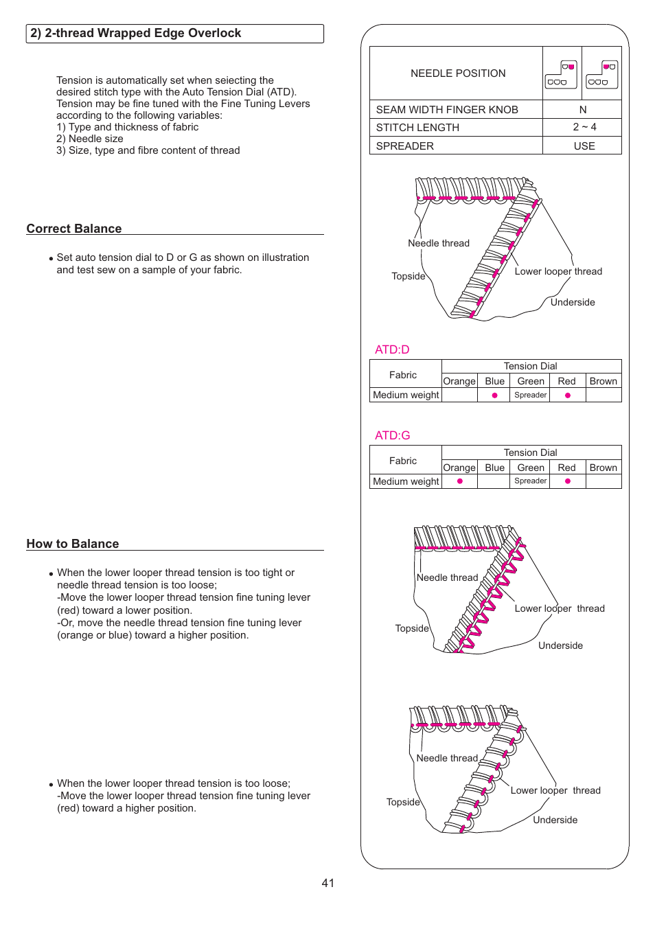 SINGER 14T968DC User Manual | Page 42 / 74