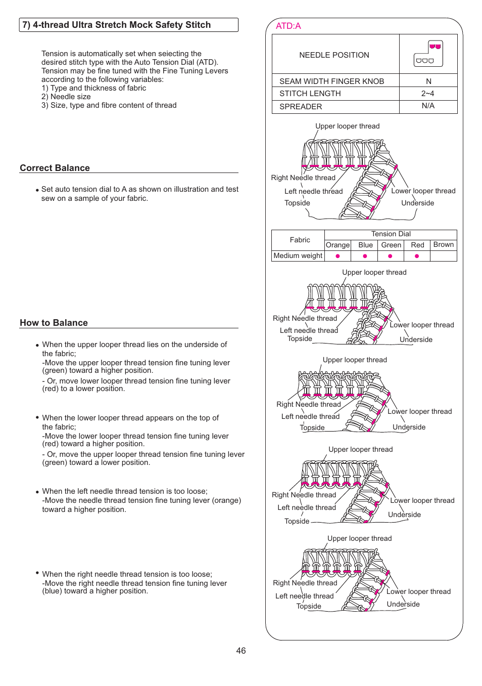 SINGER 14T968DC User Manual | Page 47 / 74