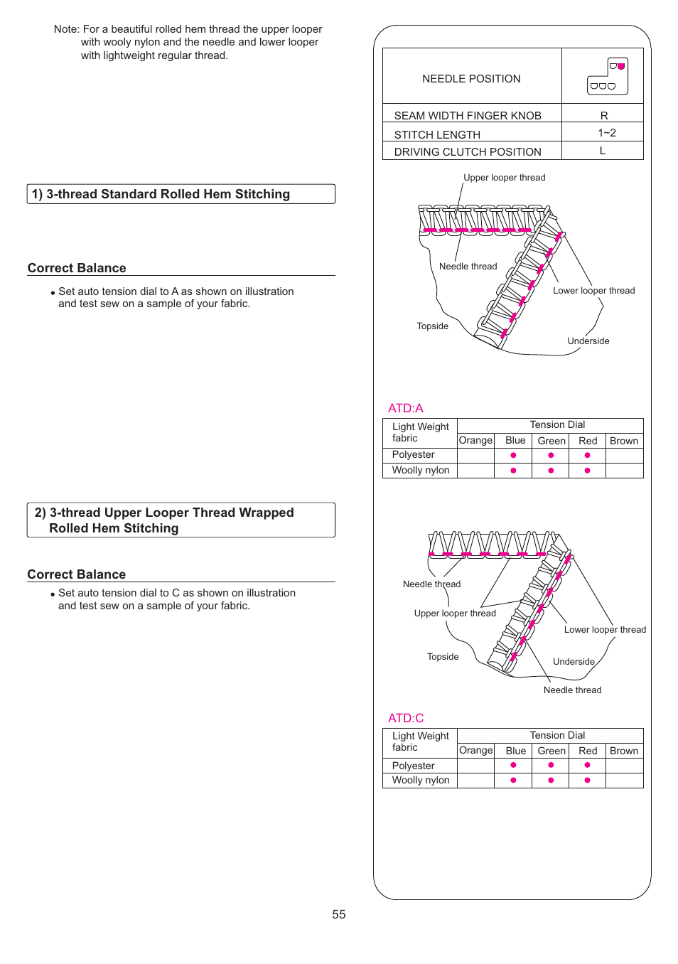 SINGER 14T968DC User Manual | Page 56 / 74