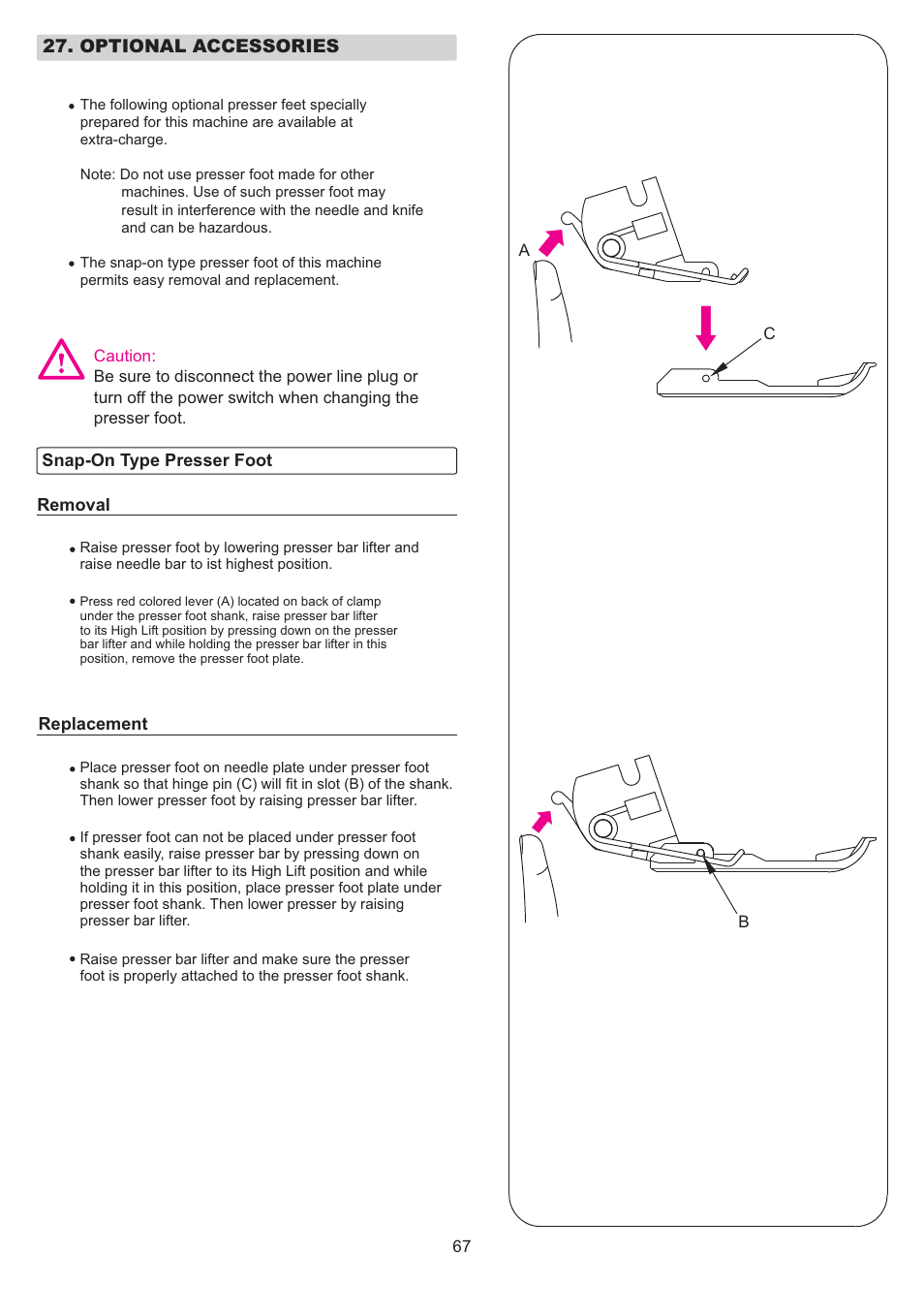 SINGER 14T968DC User Manual | Page 68 / 74