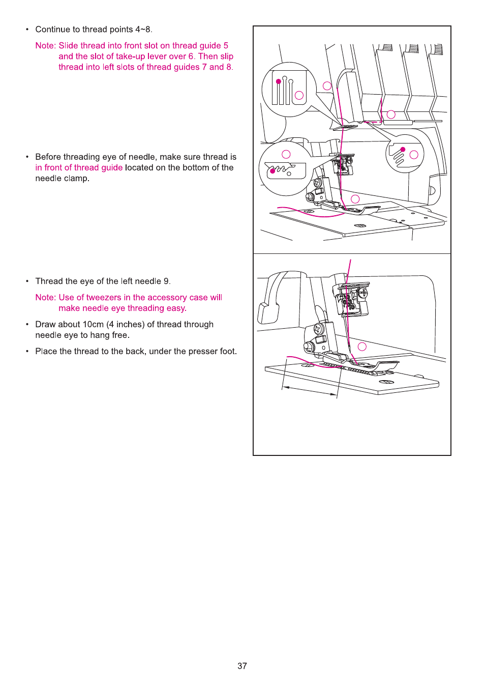 SINGER 14T970C User Manual | Page 38 / 57