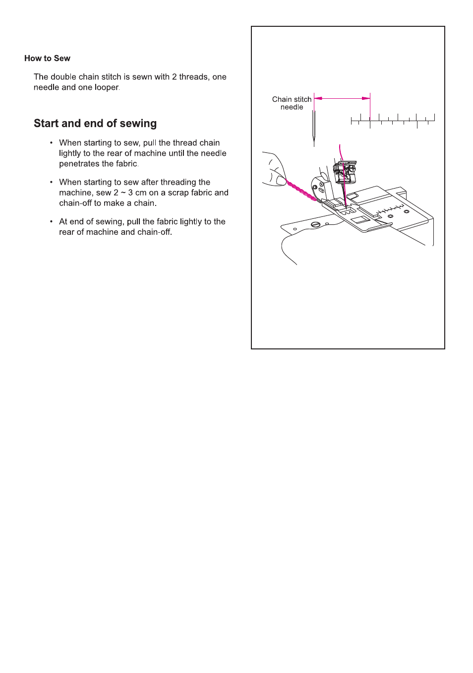 Start and end of sewing | SINGER 14T970C User Manual | Page 46 / 57