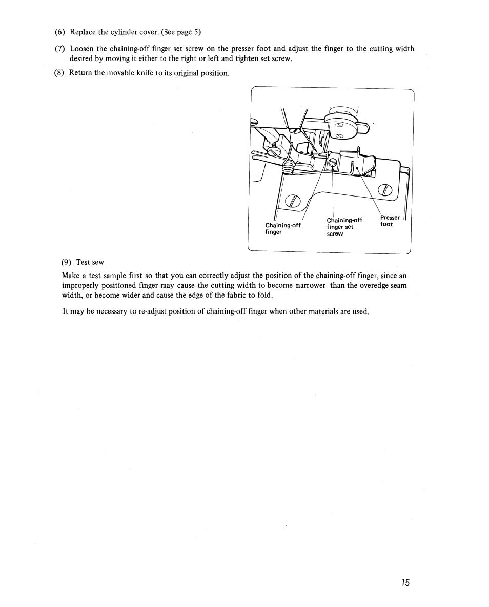 SINGER 14U22 User Manual | Page 17 / 24