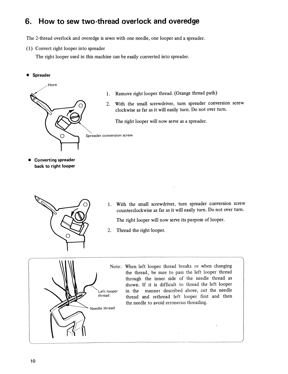 How to sew two-thread overlook and overedge, How to sew two-thread overlock and overedge | SINGER 14U236B User Manual | Page 12 / 40