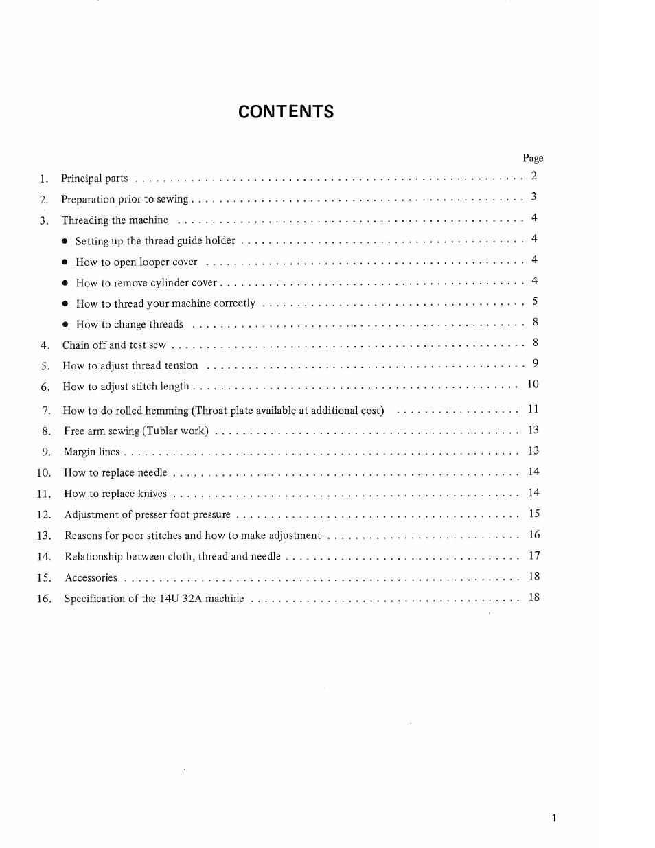 SINGER 14U32A Ultralock User Manual | Page 3 / 24