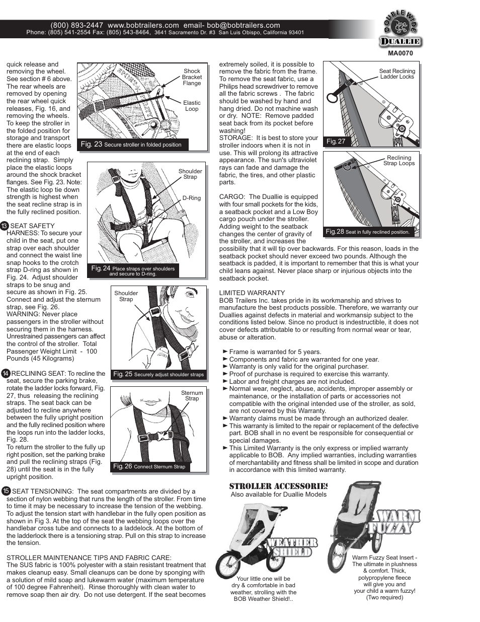 Stroller accessories | BOB Duallie User Manual | Page 4 / 4