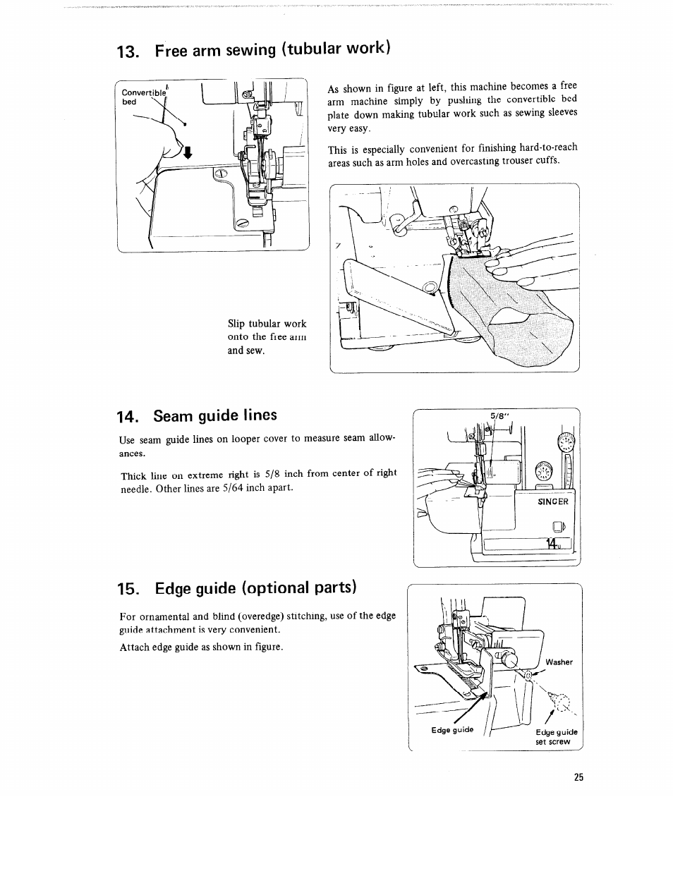 SINGER 14U52 User Manual | Page 27 / 36