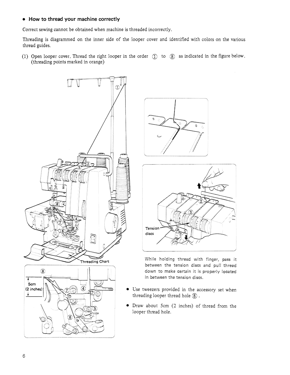 How to thread your machine correctly, How to, Thread your machine correctly | SINGER 14U64A User Manual | Page 8 / 28