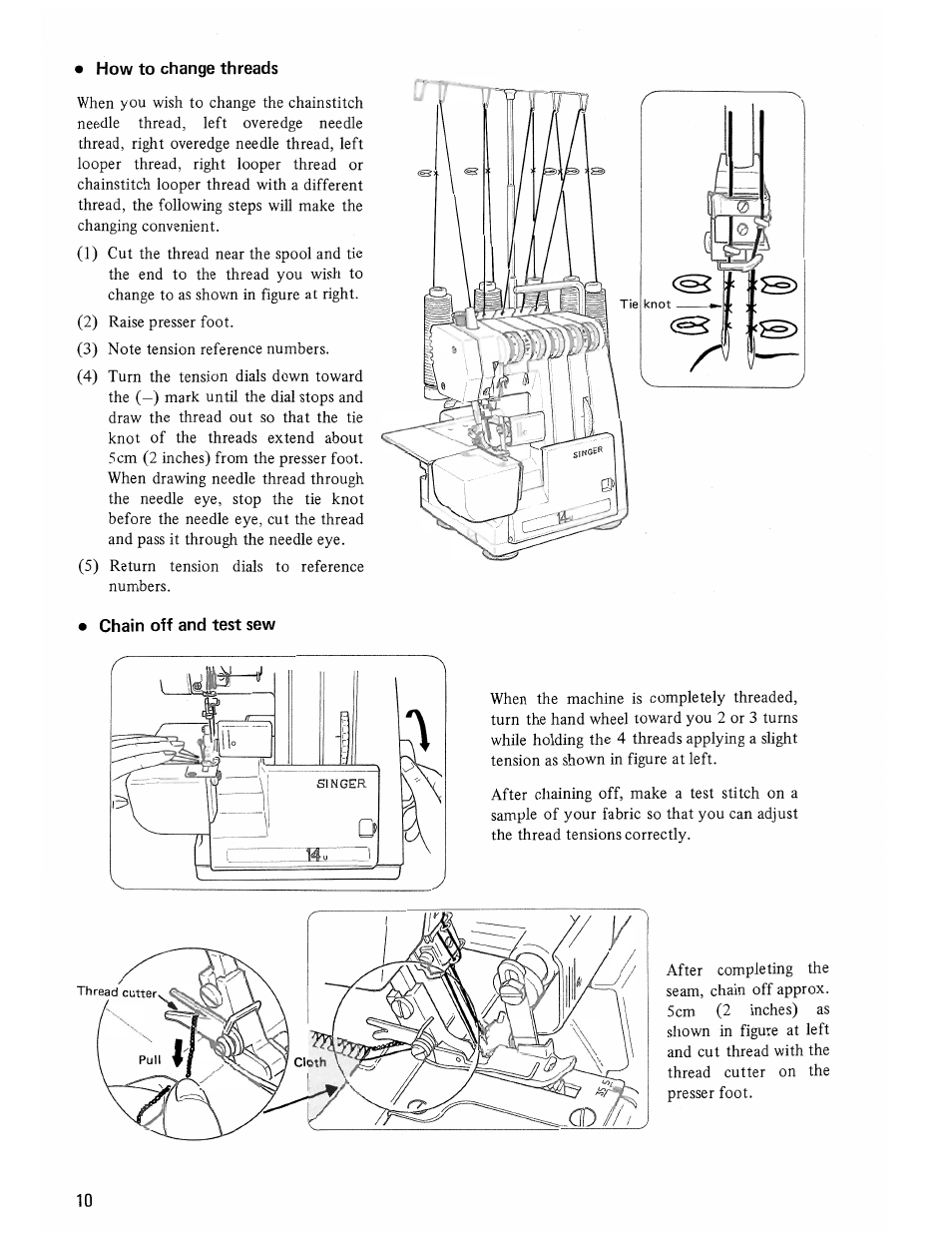 SINGER 14U285B User Manual | Page 12 / 48