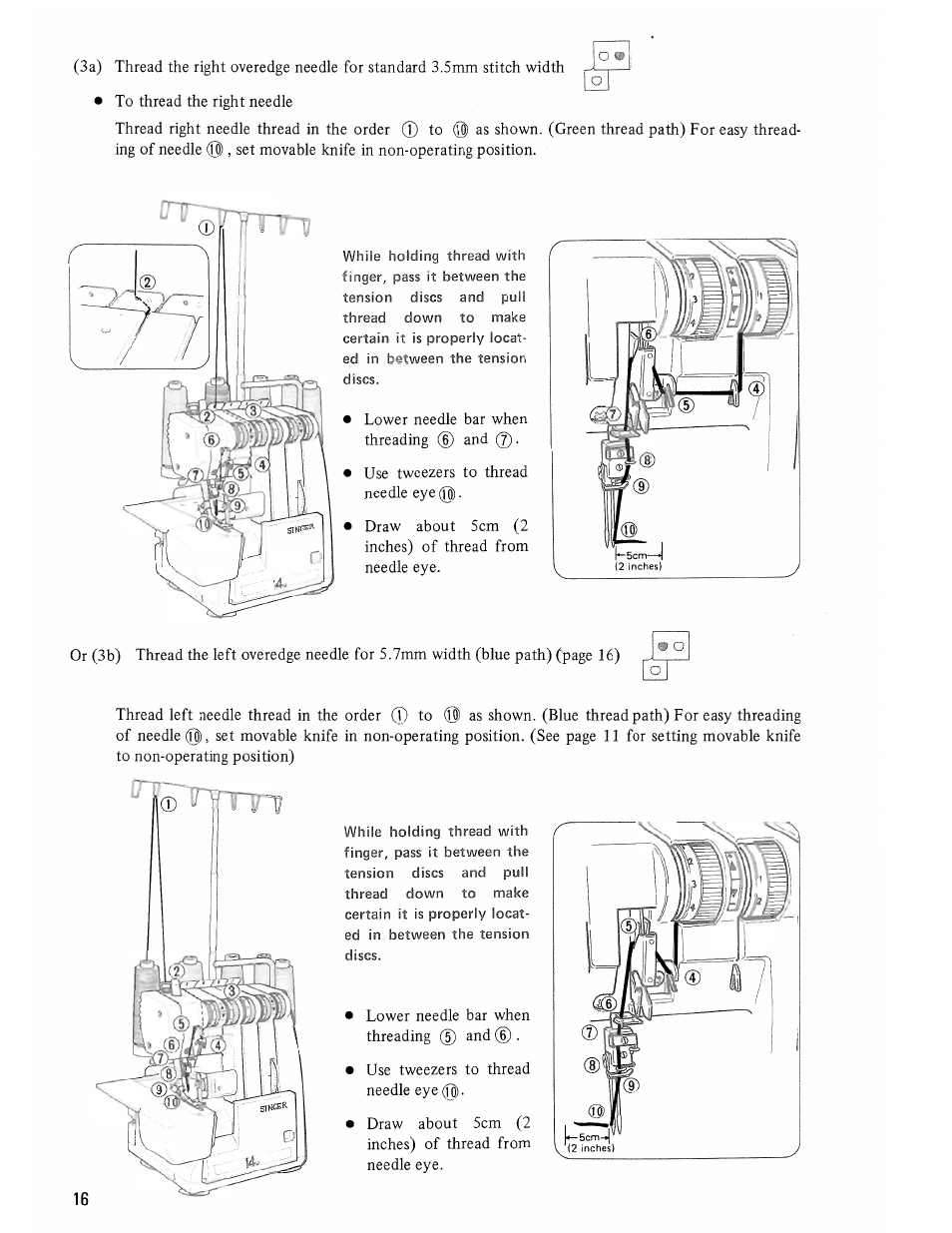 SINGER 14U285B User Manual | Page 18 / 48