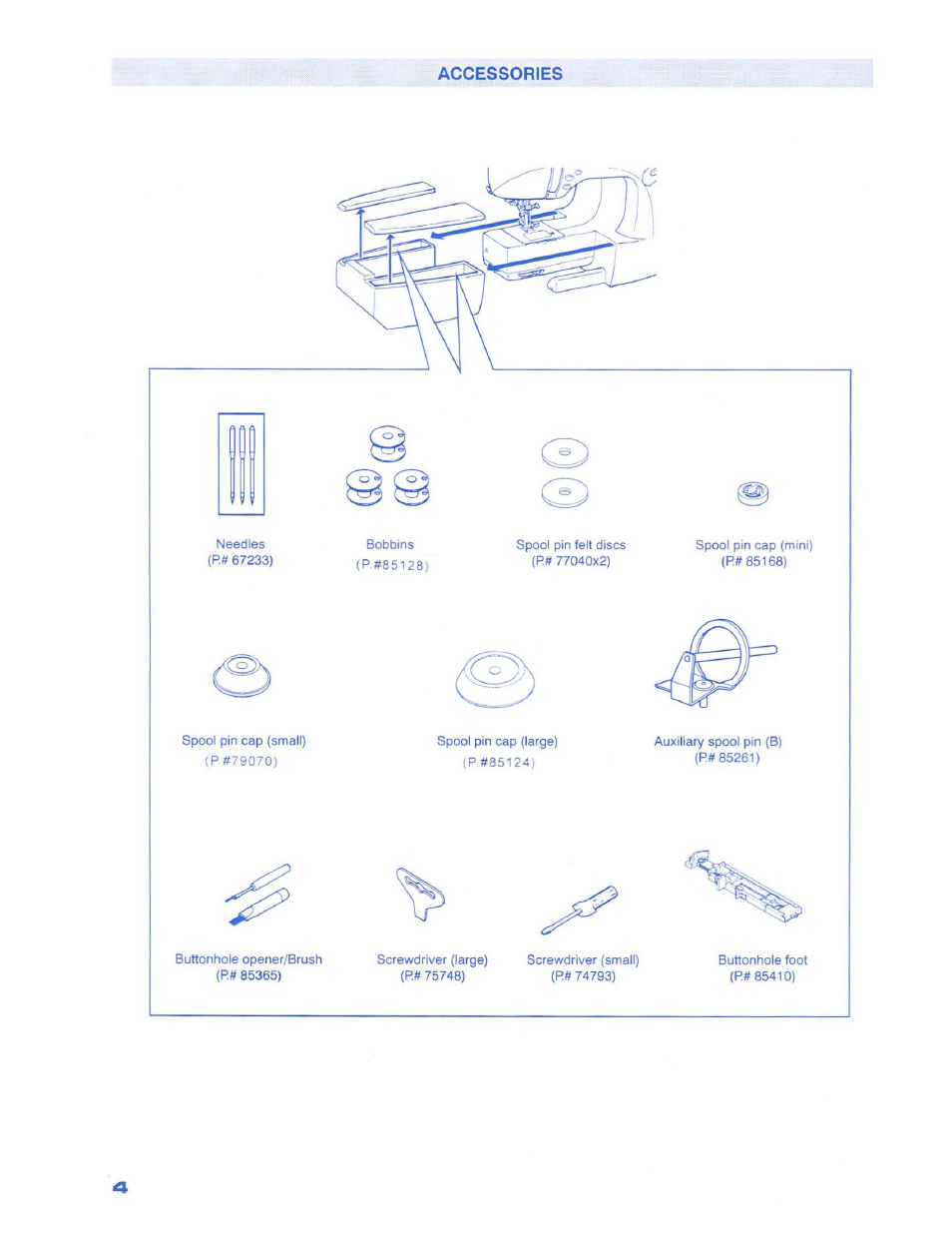 Accessories | SINGER 1500 Izek User Manual | Page 6 / 70