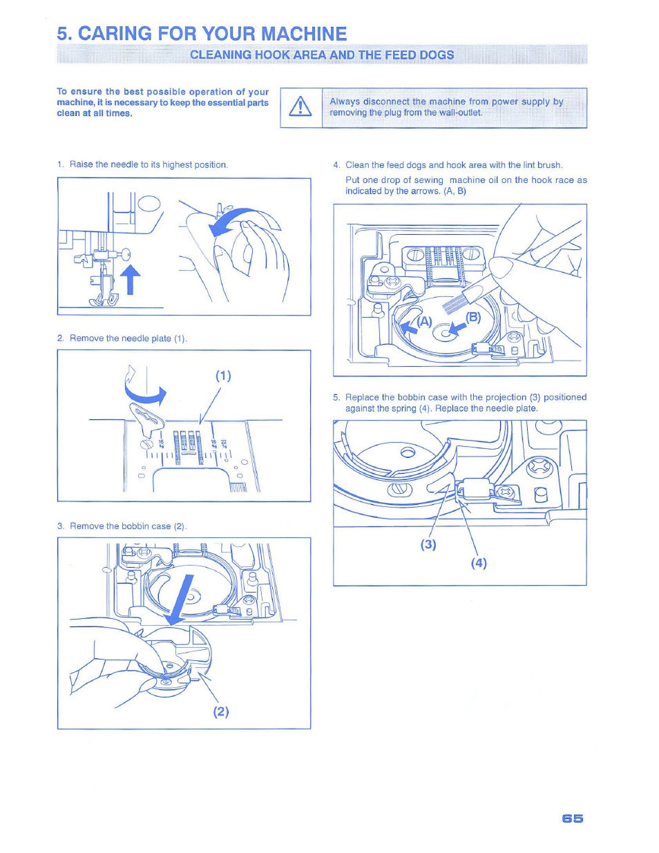 Caring for your machine, Cleaning, Ia»il3i3ia | SINGER 1500 Izek User Manual | Page 67 / 70