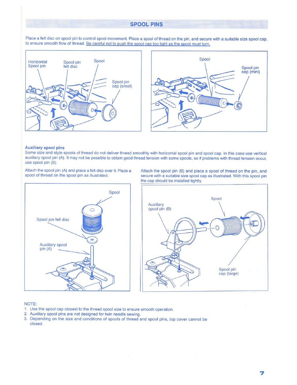 Spool | SINGER 1500 Izek User Manual | Page 9 / 70