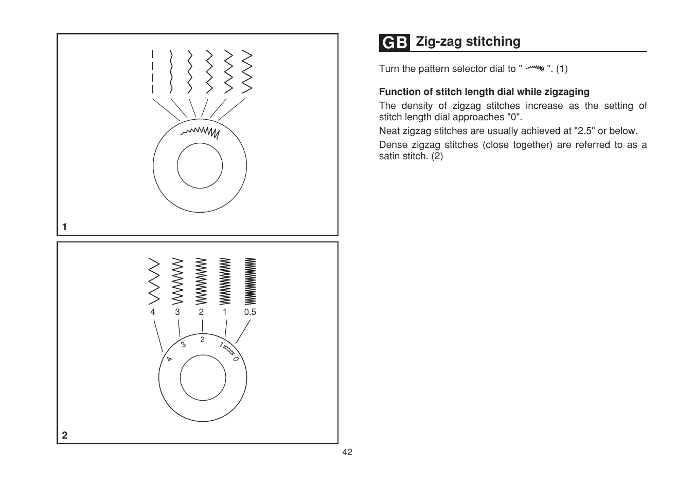 Zig-zag stitching | SINGER 1507WC User Manual | Page 49 / 88