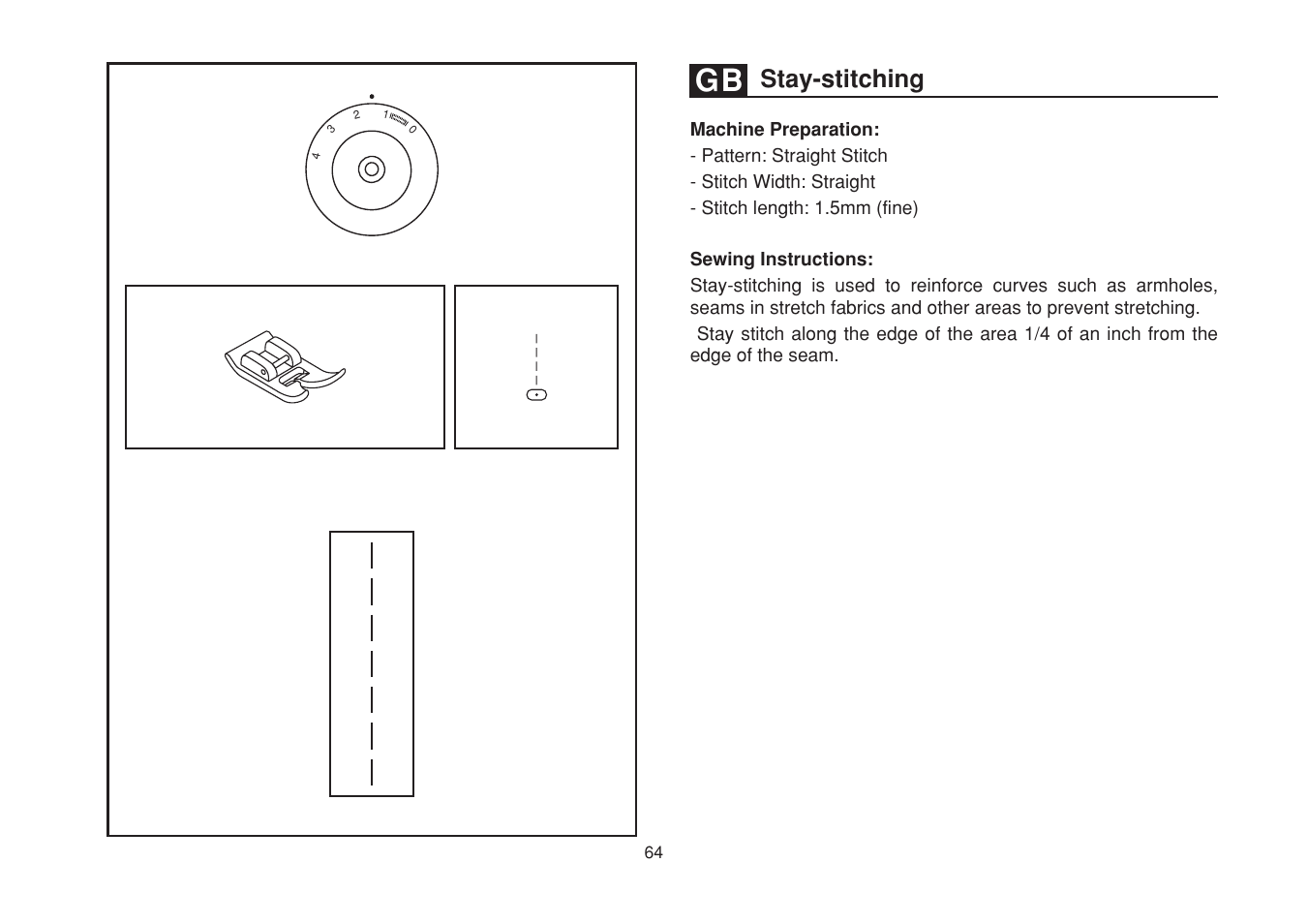 Stay-stitching | SINGER 1507WC User Manual | Page 71 / 88