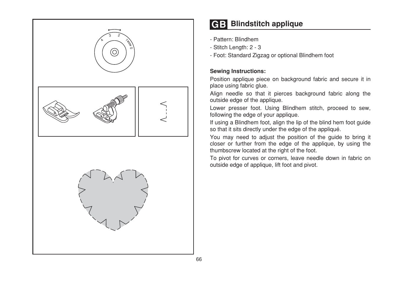 Blindstitch applique | SINGER 1507WC User Manual | Page 73 / 88