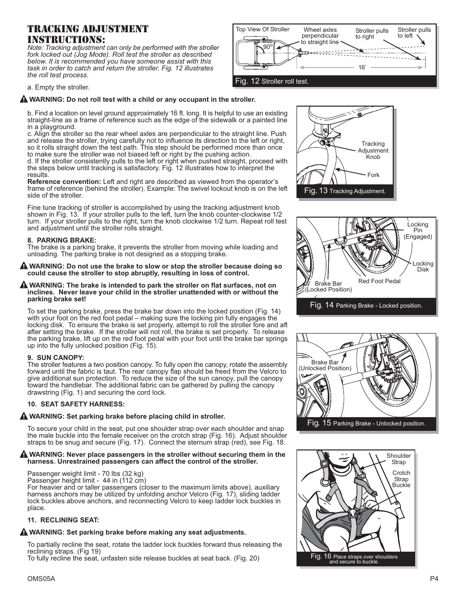 Tracking adjustment instructions | BOB OMS05A User Manual | Page 4 / 6