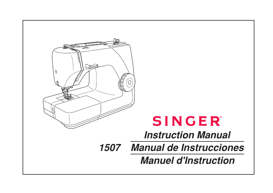 SINGER 1507 User Manual | 88 pages