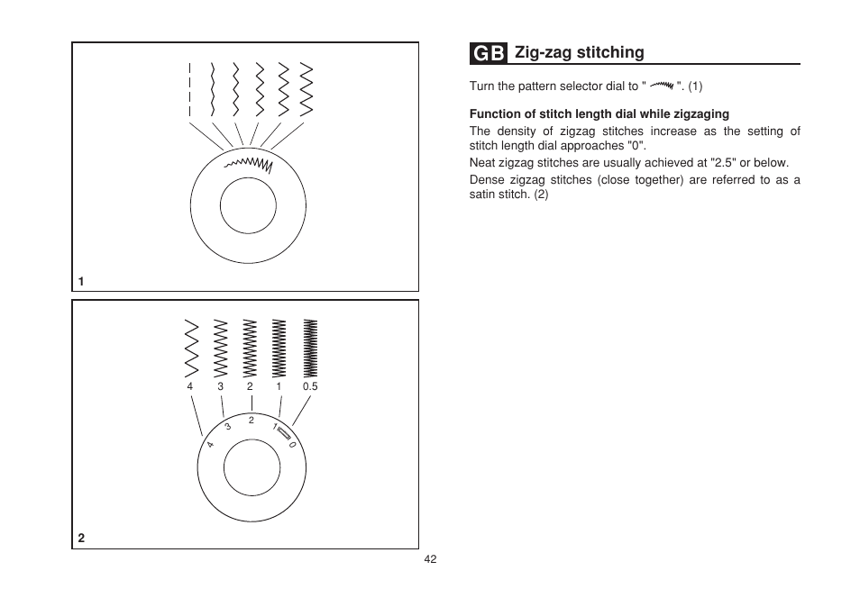 Zig-zag stitching | SINGER 1507 User Manual | Page 49 / 88