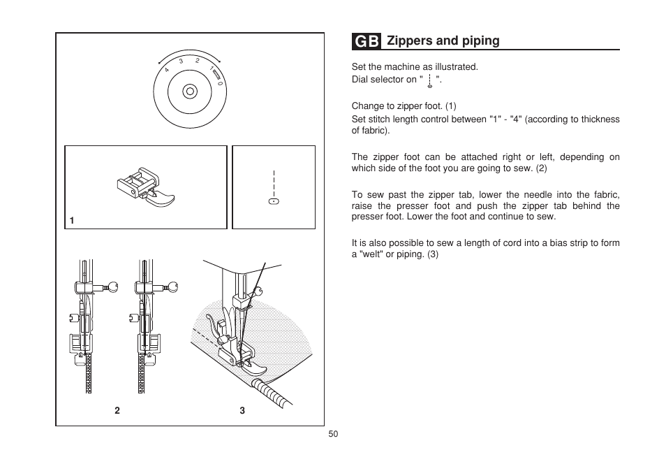 Zippers and piping | SINGER 1507 User Manual | Page 57 / 88