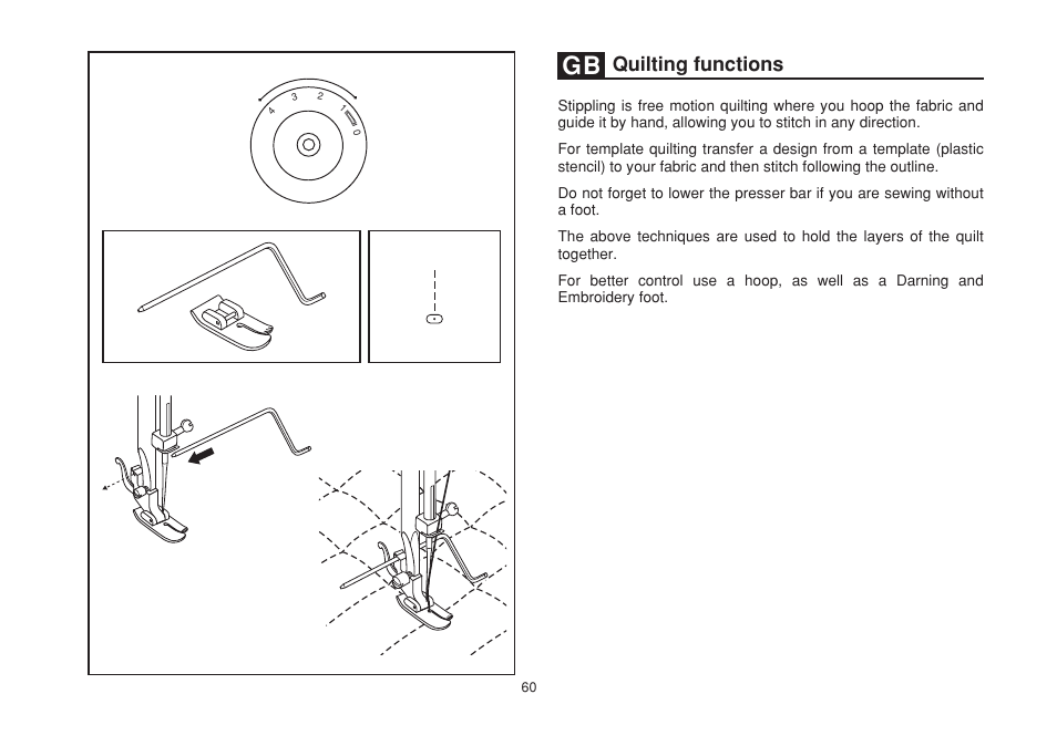 Quilting functions | SINGER 1507 User Manual | Page 67 / 88
