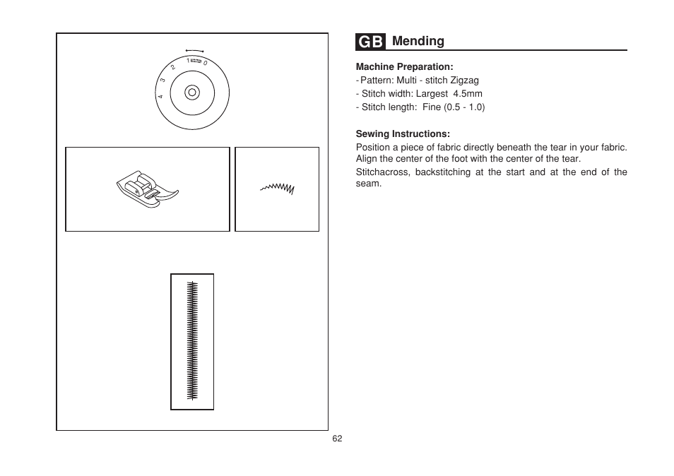 Mending | SINGER 1507 User Manual | Page 69 / 88