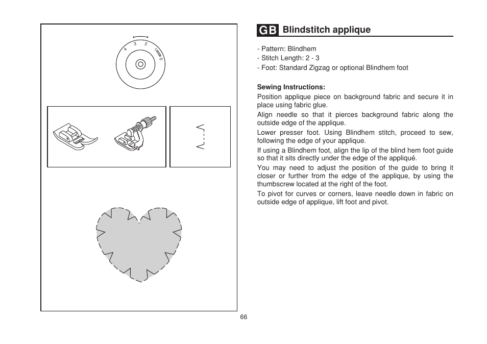 Blindstitch applique | SINGER 1507 User Manual | Page 73 / 88