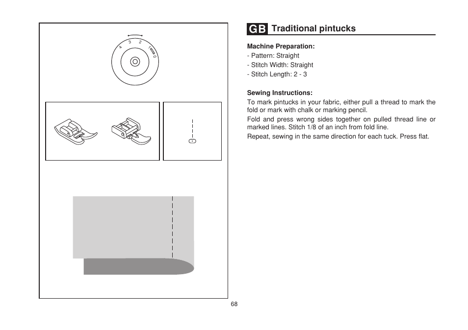 Traditional pintucks | SINGER 1507 User Manual | Page 75 / 88